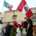 Demonstrators stand outside the Mexican embassy after Mexico's Foreign Minister Marcelo Ebrard said that Mexico has granted asylum to the family of former Peruvian President Pedro Castillo, in Lima, Peru December 20, 2022.  REUTERS/Liz Tasa