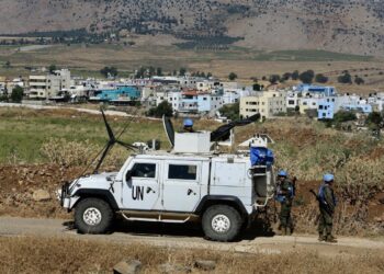 06/07/2023 AL-WAZZANI, July 6, 2023  -- UNIFIL soldiers patrol along a road near the Lebanese-Israeli border in the town of Al-Wazzani, Lebanon, on July 6, 2023. The United Nations Interim Force in Lebanon (UNIFIL) said on Thursday that its chief is in contact with authorities of Israel and Lebanon to prevent further escalation following their exchange of shelling on the border earlier in the day.
POLITICA 
Europa Press/Contacto/Ali Hashisho