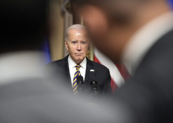 Joe Biden during a news conference at the White House, on Dec. 12, 2023.