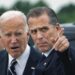 President Joe Biden talks with his son Hunter Biden as he arrives Delaware Air National Guard Base in New Castle, Del., Tuesday, June 11, 2024. (AP Photo/Manuel Balce Ceneta)