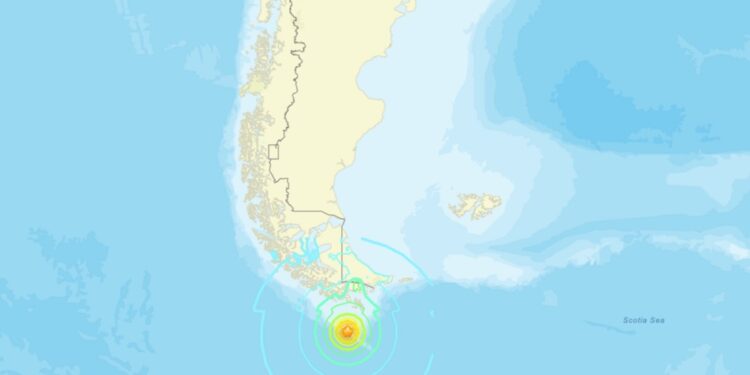 Imagen vía @USGS_Quakes