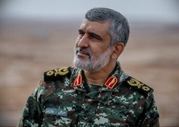 This handout photo provided by Iran's Revolutionary Guard Corps (IRGC) official website via SEPAH News on January 16, 2021, shows General Amir Ali Hajizadeh, the head of the Revolutionary Guard's aerospace division, during a military drill in an unknown location in central Iran. - Iran's Revolutionary Guards  launched a missile and drone drill in central Iran, their official website reported, marking the third exercise held by the country's military in almost two weeks. (Photo by - / SEPAH NEWS / AFP) / / XGTY / RESTRICTED TO EDITORIAL USE - MANDATORY CREDIT "AFP PHOTO / Iran's Revolutionary Guard via SEPAH NEWS" - NO MARKETING - NO ADVERTISING CAMPAIGNS - DISTRIBUTED AS A SERVICE TO CLIENTS