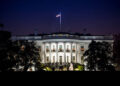 A Night image of The White House